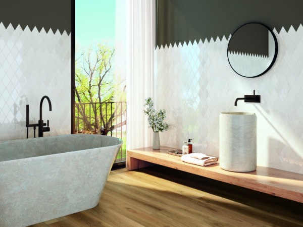 Memories White ceramic tile