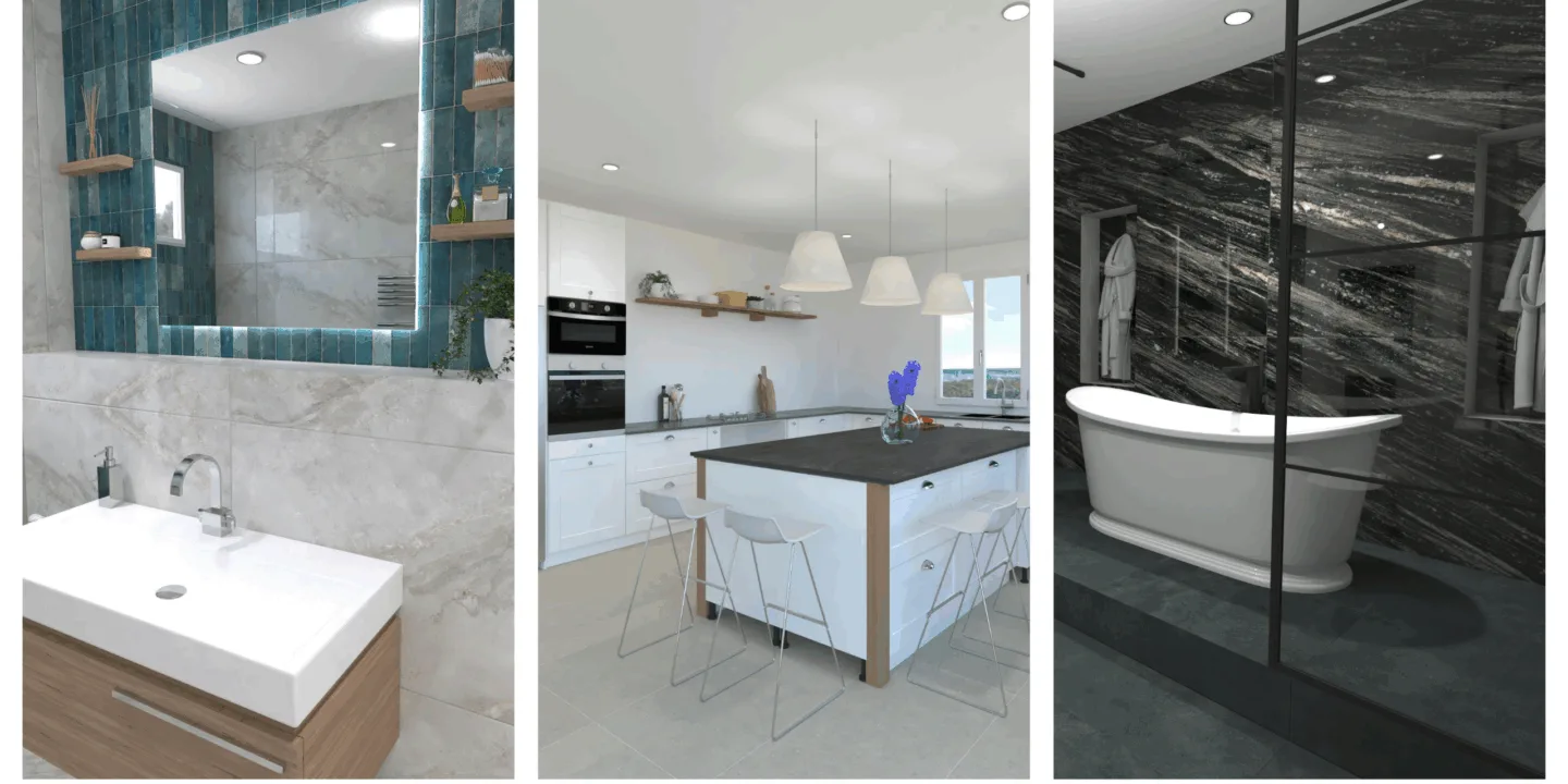 Variety of rendered images